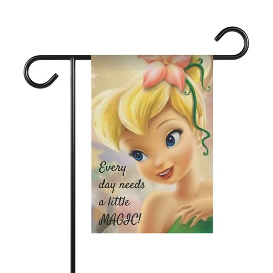 Tinker Bell, Disney Tinker Bell Personalized Garden or Home Flag Banner