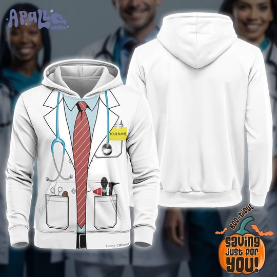 Discover Doctor Cosplay 3D Full Over Print Hoodie Sweatshirt Shirt, Job Costume Sweatshirt
