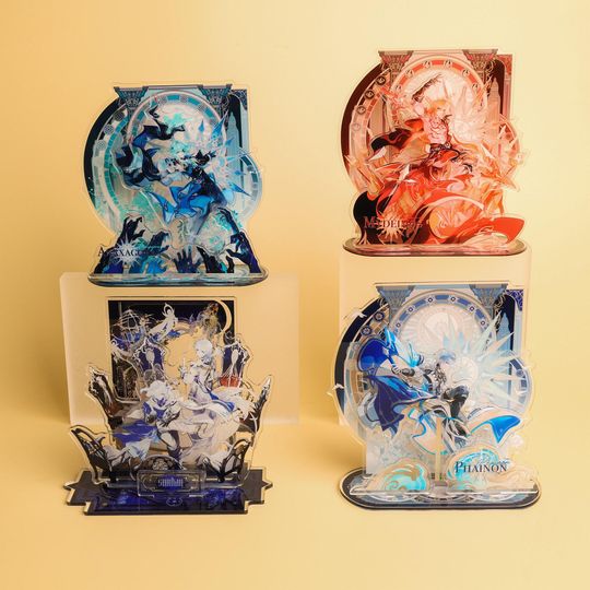 Discover Mydei Phainon Anaxagoras Sunday Acrylic Standee Set - Premium Collectible Figure Display for Fans - High-Quality Desktop Ornament