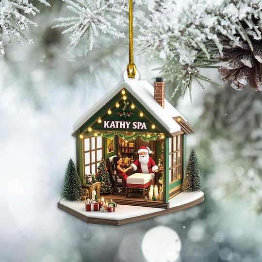 Discover Massage Room Christmas Ornament, Massage Therapy Xmas Ornament, Spa Ornament Decor, Spa Relaxation Medical Massage Bed Ornament
