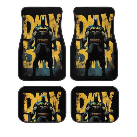 Batman Car Floor Mats – 4PCS Dark Knight Interior Set