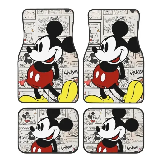 Discover Mickey & Minnie Mouse Car Floor Mats – Cute Disney Design for Your Ride