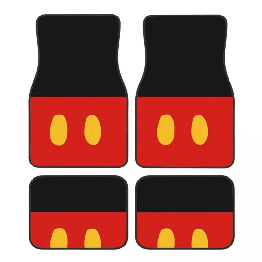 Discover Disney Mickey & Minnie Mouse Car Floor Mats – Charming Touch for Cars