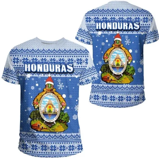 Discover Honduras Flag Map 3D Printed T Shirt For Men  Women