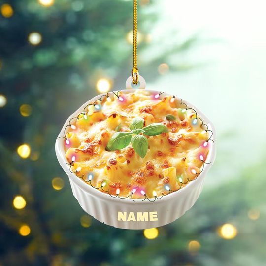 Discover Personalized Mac and Cheese Ornament, Macaroni & Cheese Christmas Decor, Mac n Cheeser Car Decor Xmas Mac and Cheese Lover Gift