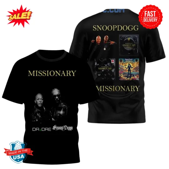 Snoop Doggg Missionary With Dr. Dre 3D T-Shirt