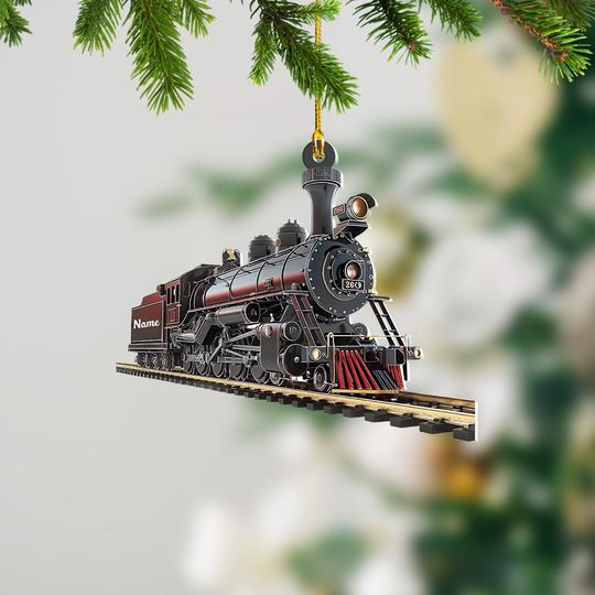 Discover Train Christmas Ornament, Railroader Christmas Ornament, Locomotive Ornament Gift, Train Ornament Gift, Train Ornament Decor