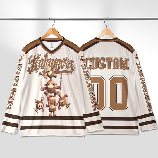 Discover Personalized Kakamora Hockey Jersey, Custom Moana Coconut Pirate Shirt, Classic Cartoon Team Outfit, Matching Family Disney Hockey