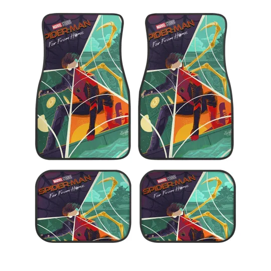 Spider-Man Far From Home Car Floor Mats, Marvel Movie Auto Accessories