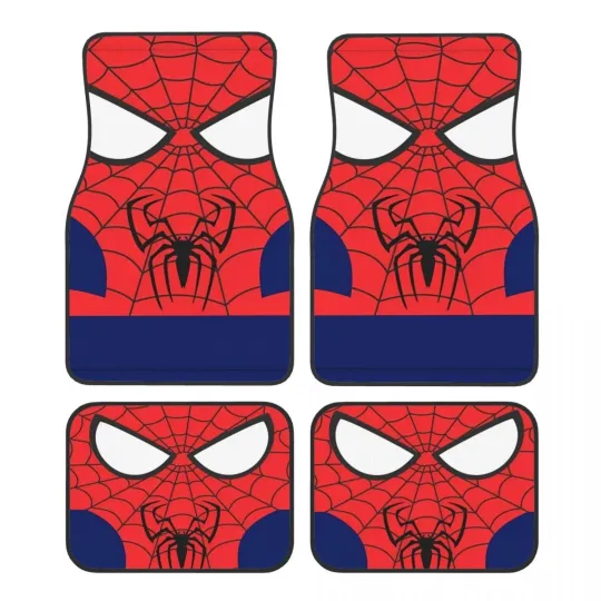 Spider-Man Car Floor Mats Waterproof Carpet Set of 4