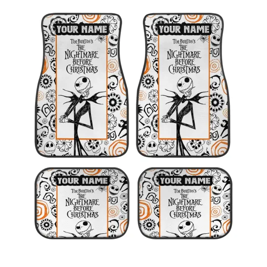 Discover Nightmare Before Christmas Car Floor Mats, Jack Skellington, Halloween Gift