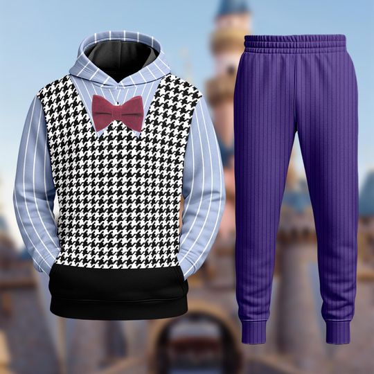 Fear Costume, Inside Out Cosplay Costume Hoodie, Inside Out Character All Over Print