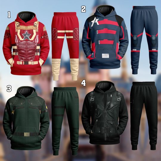 Discover Disney Red Guardian BUCKYY Bn Barnes 3D Hoodie Costume, Thunderbolts Costume Shirt