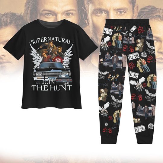 Supernatural Pajamas, Dean Winchester Women Pajamas, Winchester Brothers Shirts, Tv Show Fan Shirt, Sam And Dean Shirt