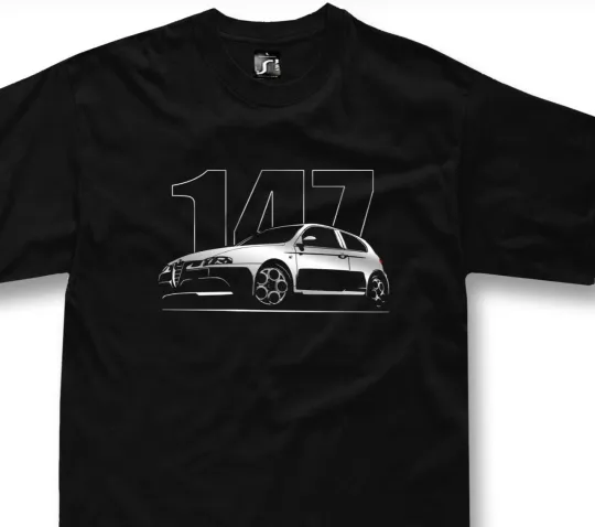 Alfa Romeo 147 Fans T-Shirt Busso GTA Car Enthusiast Apparel
