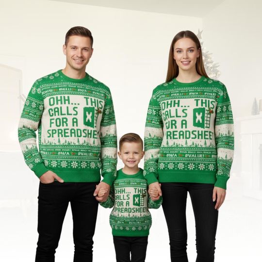 Discover Ohh This Calls For A Spreadsheet Ugly Sweater, Funny Accountant Holiday Sweatshirt, Office Nerd Winter Pullover, Work Party Xmas Gift