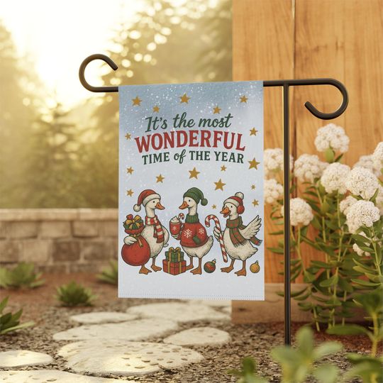 Discover Goose Christmas Garden Flag: Farmhouse Holiday Winter Decor