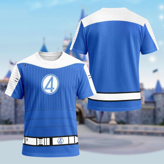 Johnny Storm 3D T-Shirt, Fantastic Four First Steps Movie All Over Print Shirt