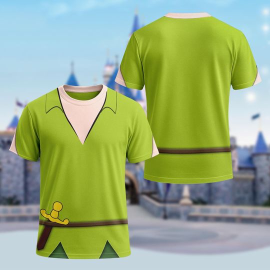 Discover Disney Peter Pan Halloween Costume For Family Group 3D Shirt, Peter Pan Jungle Prince Cosplay Tee, Disneyland Magic Kingdom Halloween Shirt