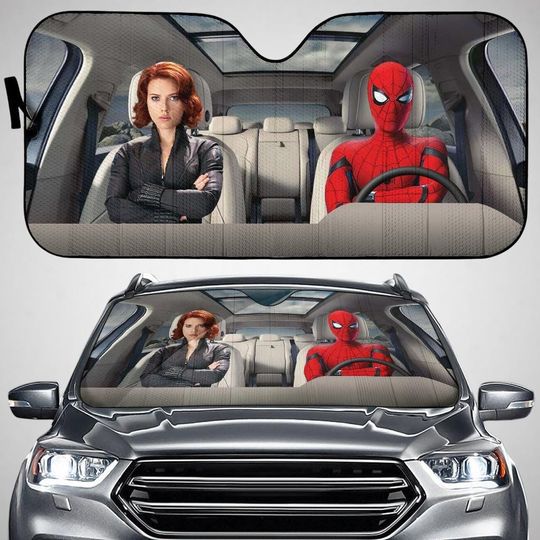 Discover Spider-man Car Sun Shade, Spiderman Gift, Spiderman Car Accessories