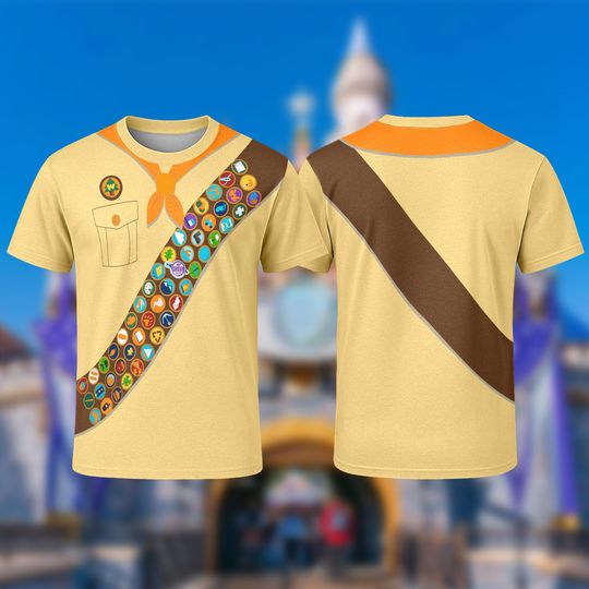 Discover Russell Up Halloween 3D Shirt, Russell Up Halloween Costume For Family Group T-Shirt, Russell Up Cosplay Costume Tee, Gift For Kid