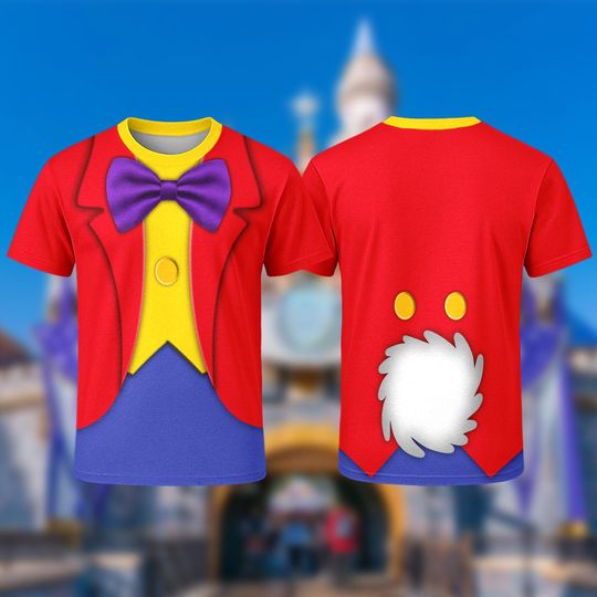 White Rabbit Alice In Wonderland Costume Cosplay 3D Shirt, White Rabbit Suit Men Shirt