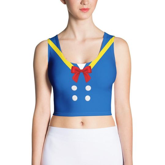 Discover Donald Duck Crop Top womens Disney shirt run Disney costume cosplay