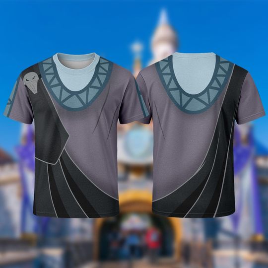 The Hades Costume 3D T-Shirt, Hercules Villain Cosplay Costume Tee