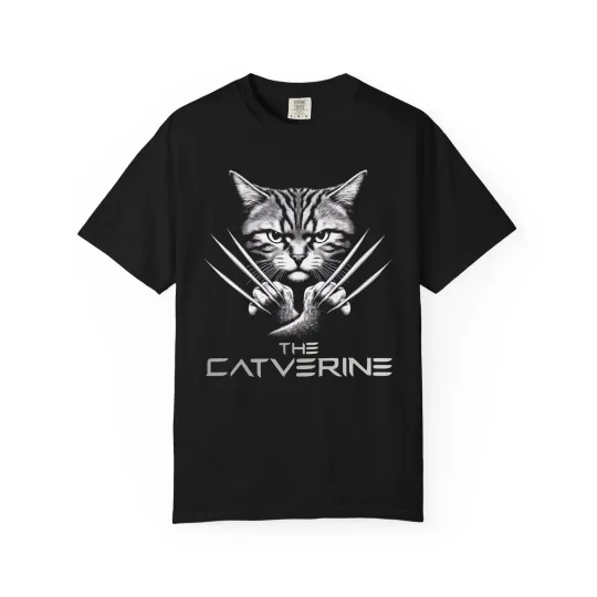 Discover The Catverine Cats Superhero Graphic Short Sleeve T-Shirt