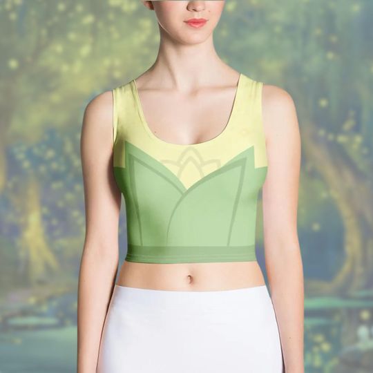 Discover Crop Top Disney Princess Tiana Dress womens Adult running marathon outfit idea princess and the frog