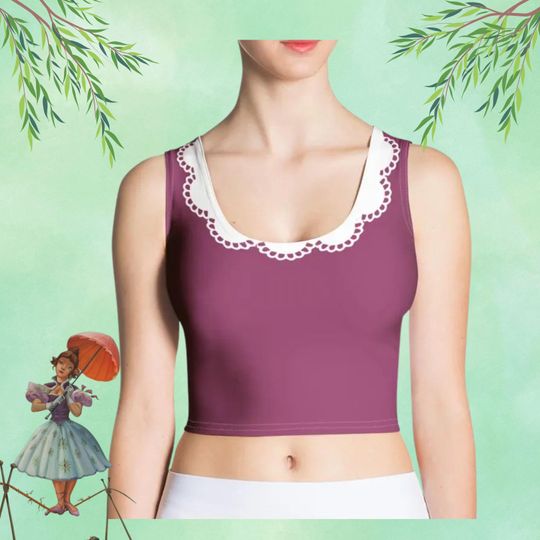 Haunted Mansion Halloween 3D Crop Tank Top, Women's Disney Cosplay Tank Top