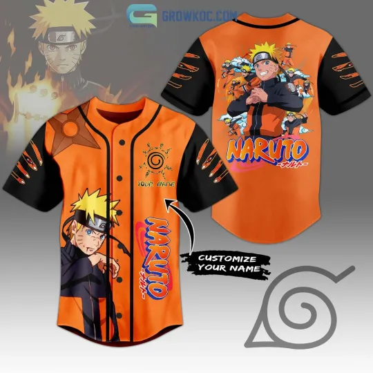 Discover Narutoo Japanese Manga Series Personalized Baseball Jersey Shirt