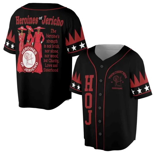 Personalized Heroines of Jericho HOJ Sisterhood Baseball Jersey