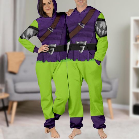 Goblin Costume Jumpsuit, The Amazing Spider Man Character All Over Print Hoodie Sweatpants, Green Goblin Halloween Cosplay 3D Pajamas