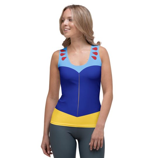 Discover Snow White Tank Top shirt womens Princess run Disney cosplay costume activewear running top