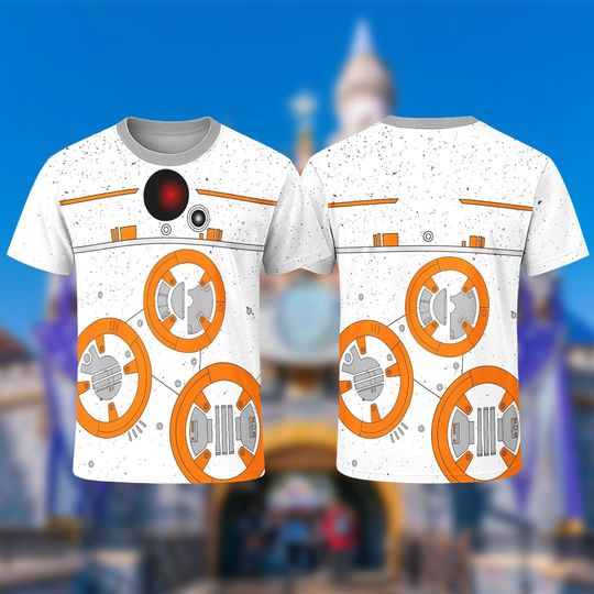 Discover Disney BB-8 Robot Star Wars 3D Costume T-Shirt, Disneyland Group Family Matching Shirt