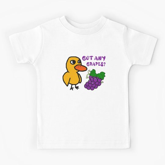 Discover Got any Grapes - Funny Duck Kids T-Shirt