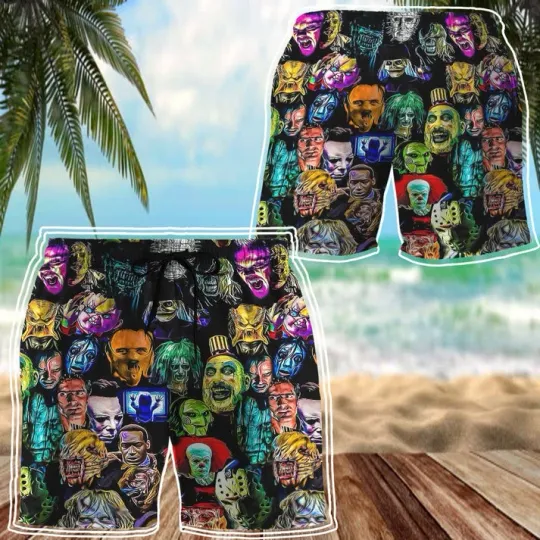 Discover 3D Horror Collection Characters Custom Men Shorts