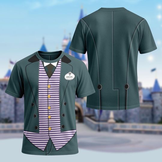 Discover Disney Haunted Mansion Men Butler 3D Shirt, Haunted Halloween Costume For Family Group