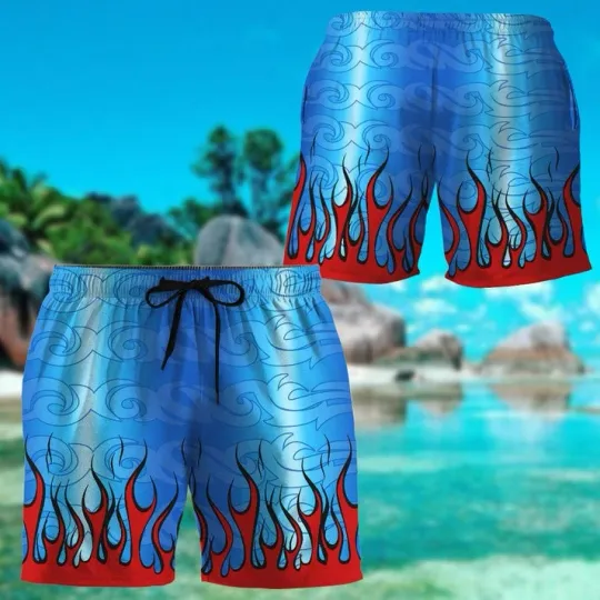 3D Drag Racing Custom Men Shorts