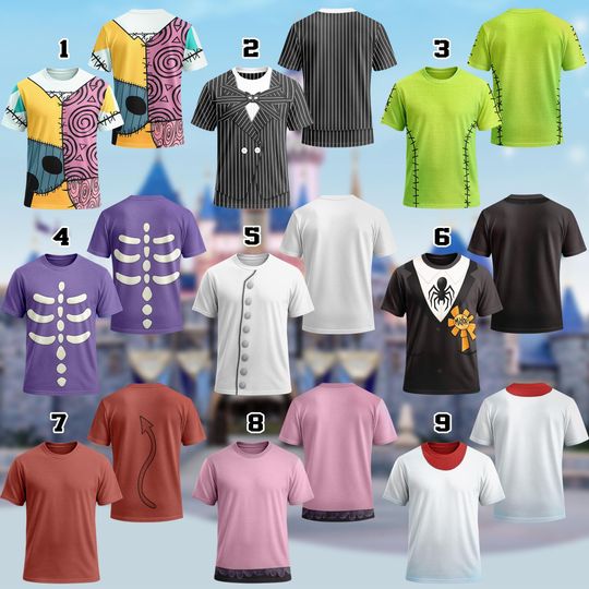 The Nightmare Before Christmas Halloween Costume For Family T Shirt