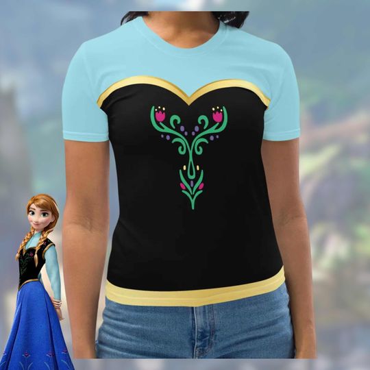 Discover Women's Anna T-shirt Frozen Disney Princess shirt Disney bounding costume shirt