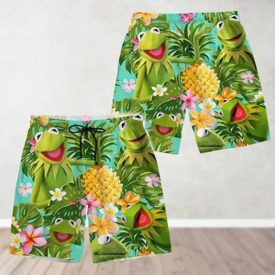 Discover Disney Muppets K the frog Shorts, The Muppets Show Hawaiian Shorts