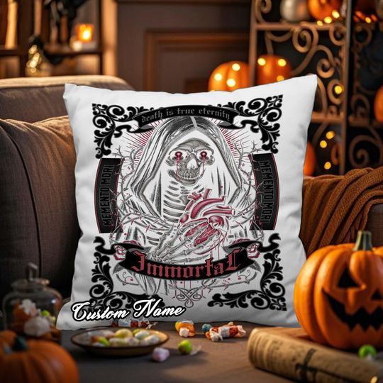 Discover Personalized Halloween Throw Pillow Cover, Halloween Horror Image, Custom Pillowcases for Sofa & Bedroom, Halloween Pillow Gift, Home Decor.
