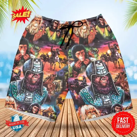 Planet of the Apes Beach Shorts