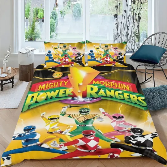 Discover 3-Piece Power Rangers Bedding Set for Kids Bedroom Decor