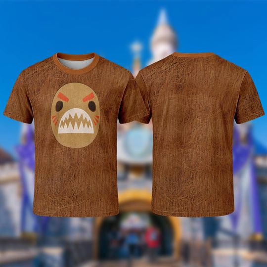 Kakamora Costume Shirt, Moana Antagonists Movie 3D Costume T-Shirt