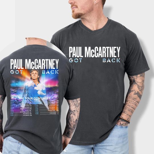 P mccartney 2025 Tour T-Shirt: Fan Merch Tribute