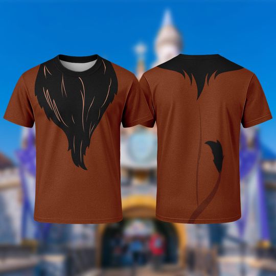 The Lion King 3D Costume Shirt, Lion Scar Cosplay Matching T-Shirt