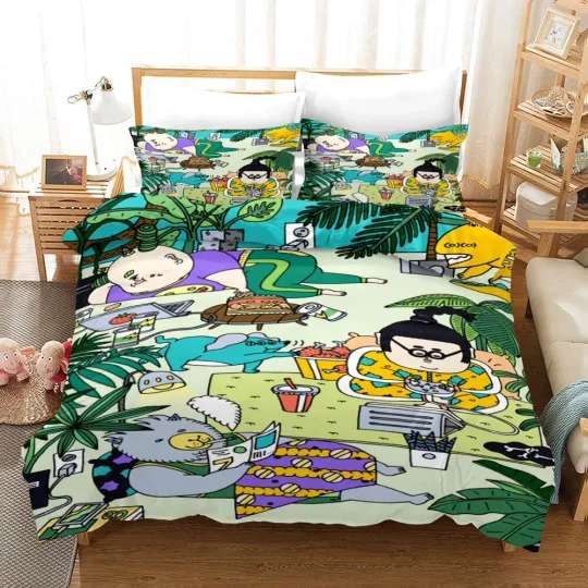 Discover 3D Abstract Graffiti Art Holiday Quilt Cover Set Duvet Cover Bedding Pillowcases